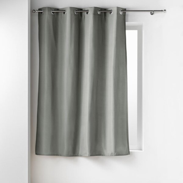 Szara zasłona termiczna z mikrowłókna 135x180 cm Micropolar – douceur d'intérieur