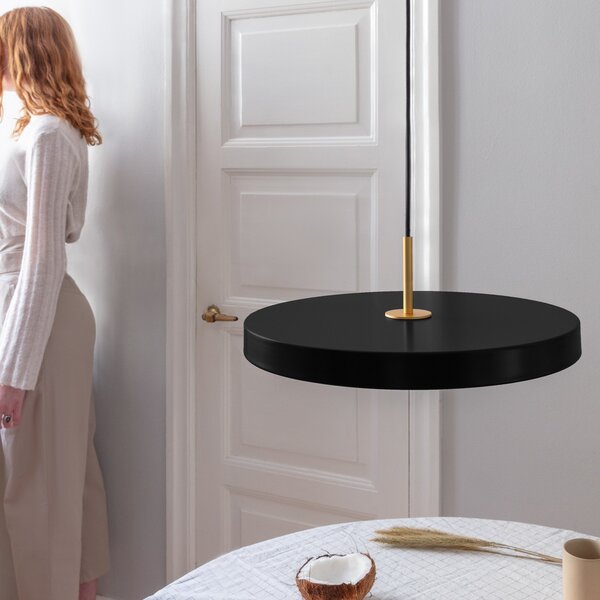 Lampa Wisząca UMAGE, Asteria medium, ściemnialny, czarny, salon, metal, design