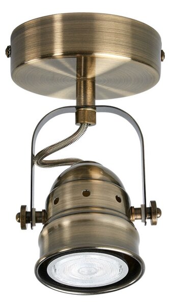 Lampa Ścienna Lindby, Leonor, ściemnialny, antyczny mosiądz, salon, metal, antyczny