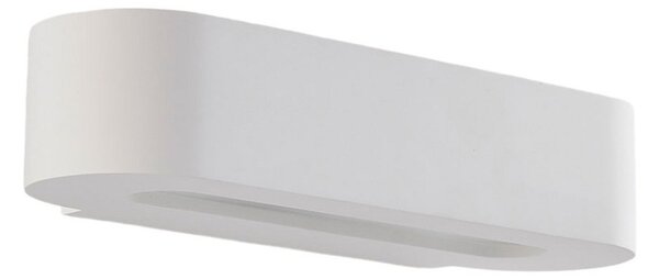 Lampa Ścienna Lindby, Fioni, ściemnialny, biały, salon, gips | glina, nowoczesny