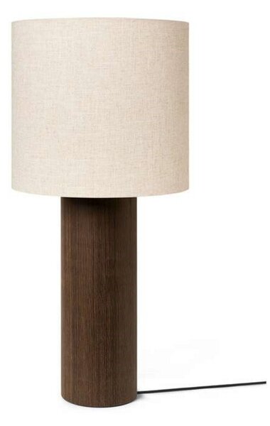 Lampa Podłogowa ferm LIVING, beżowy, salon, drewno, vintage