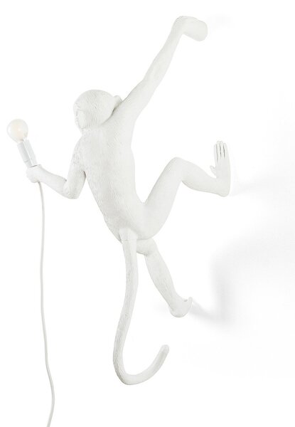 Lampa Stołowa SELETTI, Monkey Lamp, biały, salon, tworzywo sztuczne, design