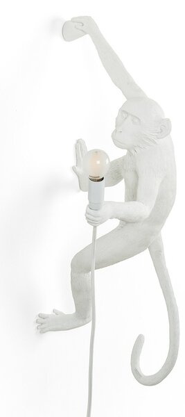 Lampa Stołowa SELETTI, Monkey Lamp, biały, salon, tworzywo sztuczne, design
