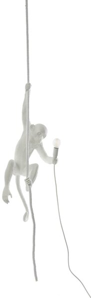 Lampa Stołowa SELETTI, Monkey Lamp, biały, salon, tworzywo sztuczne, design