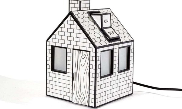 Lampa Stołowa SELETTI, biały, salon, papier | karton
