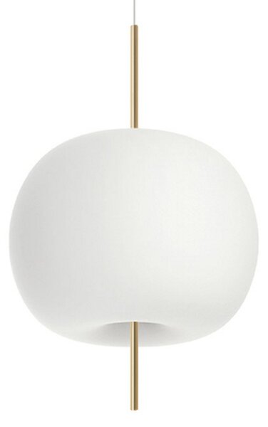 Lampa Wisząca kdln, Kushi, ściemnialny, biały, salon, szkło, design