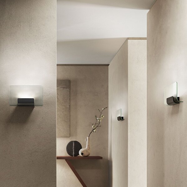 Lampa Ścienna kdln, Nami, ściemnialny, transparentny, salon, szkło, design