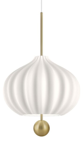 Lampa Wisząca kdln, Lilli, ściemnialny, biały, salon, szkło, design