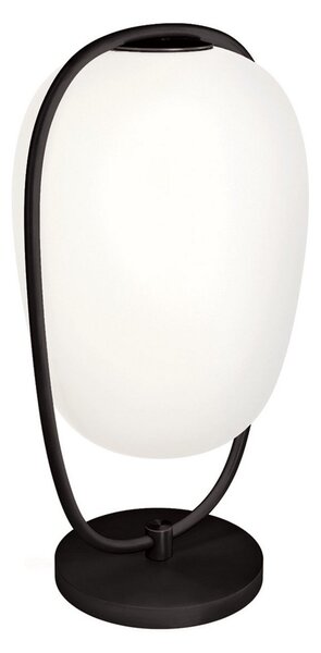 Lampa Stołowa kdln, Lannà, ściemnialny, biały, salon, szkło, design