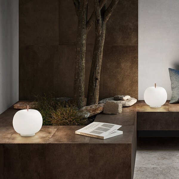 Lampa Stołowa kdln, KUSHI 16, biały, salon, szkło, design