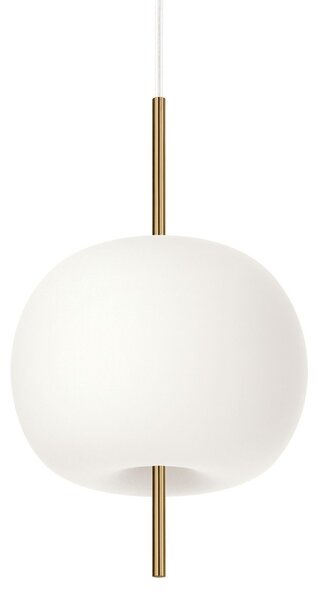 Lampa Wisząca kdln, KUSHI 16, ściemnialny, biały, salon, szkło, design