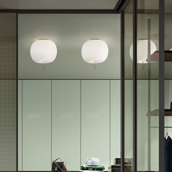 Lampa Sufitowa kdln, KUSHI 16, ściemnialny, biały, salon, szkło, design