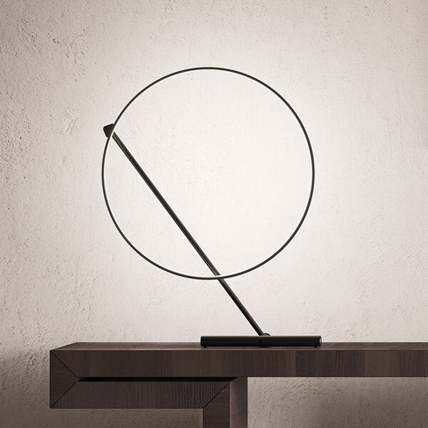 Lampa Stołowa kdln, Poise, ściemnialny, czarny, salon, metal, design
