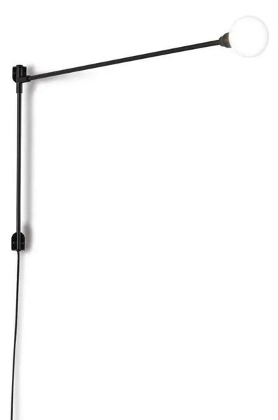 Lampa Ścienna Nemo Lighting, czarny, salon, aluminium