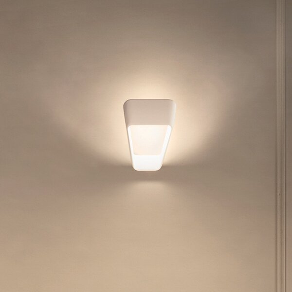 Lampa Ścienna kdln, Frame, ściemnialny, biały, salon, metal, design