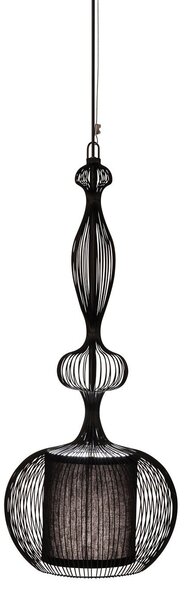 Lampa Wisząca Forestier, Impératrice, ściemnialny, czarny, salon, metal, design