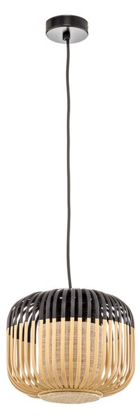 Lampa Wisząca Forestier, Bamboo Light XS, ściemnialny, czarny, salon, bambus, design