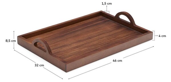 Drewniana taca 36x51 cm Rommu – Kave Home
