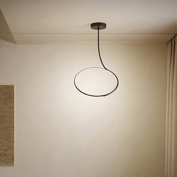 Lampa Sufitowa kdln, Poise, ściemnialny, czarny, salon, metal, design