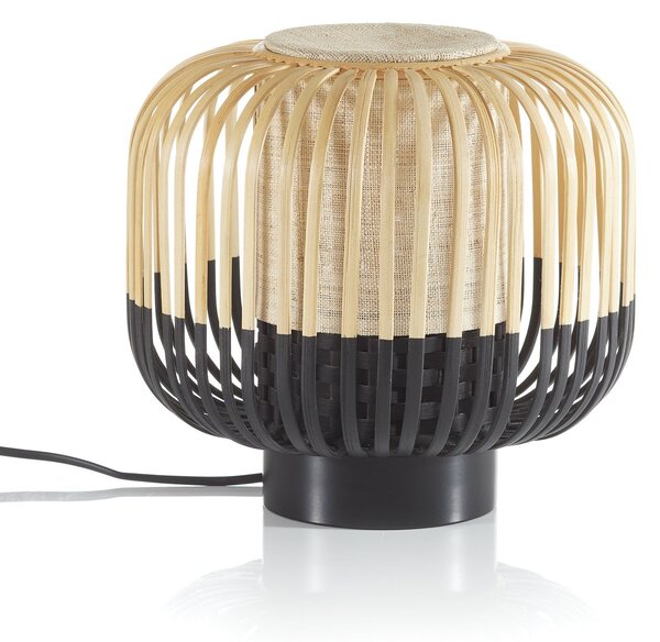 Lampa Stołowa Forestier, Bamboo Light S, czarny, salon, bambus, design