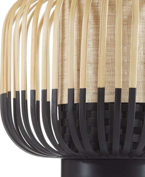 Lampa Stołowa Forestier, Bamboo Light S, czarny, salon, bambus, design