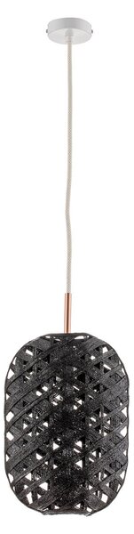 Lampa Wisząca Forestier, Capsule S, ściemnialny, czarny, salon, bambus, design