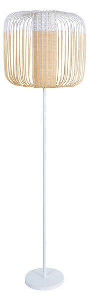Lampa Podłogowa Forestier, Bamboo Light, biały, salon, bambus, design