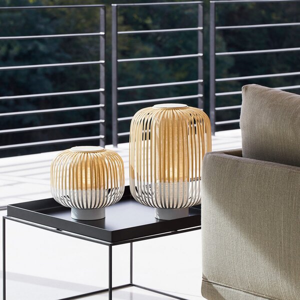 Lampa Stołowa Forestier, Bamboo Light S, biały, salon, bambus, design