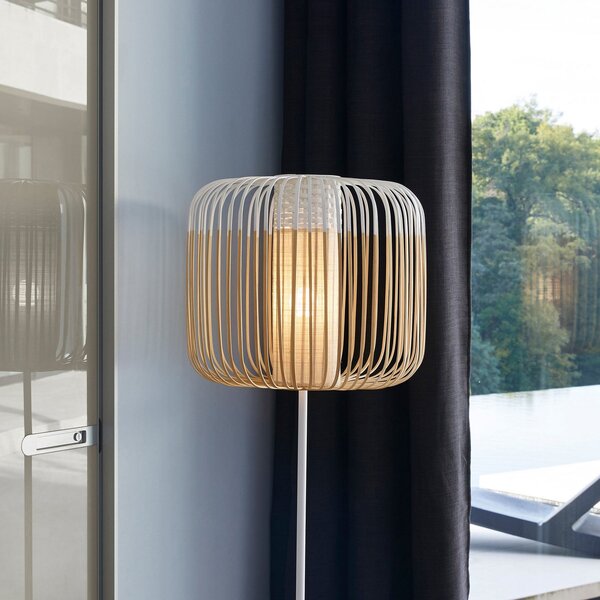 Lampa Podłogowa Forestier, Bamboo Light, biały, salon, bambus, design