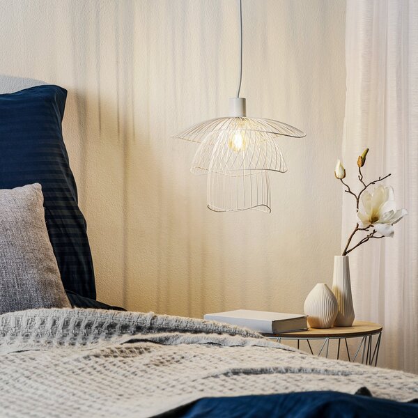 Lampa Wisząca Forestier, Papillon XS, ściemnialny, biały, salon, metal, design