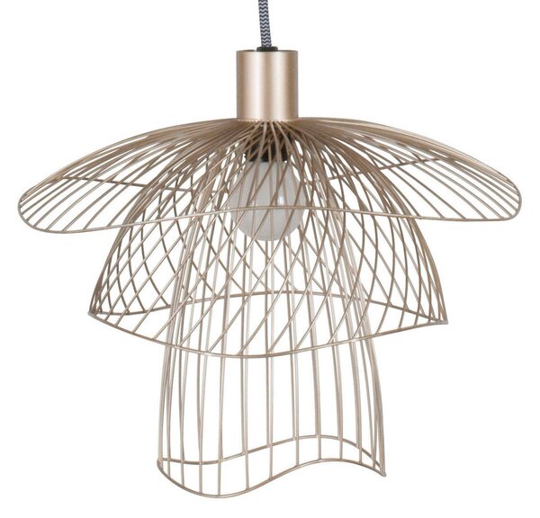 Lampa Wisząca Forestier, Papillon XS, ściemnialny, beżowy, salon, metal, design