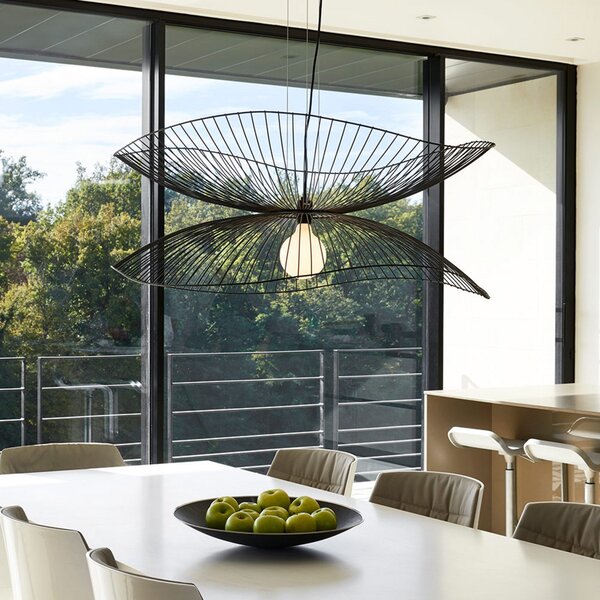 Lampa Wisząca Forestier, Libellule L, ściemnialny, czarny, salon, metal, design