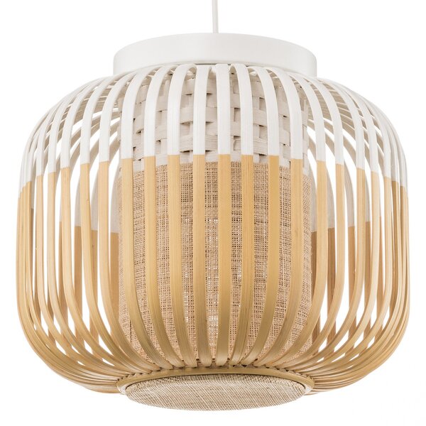 Lampa Sufitowa Forestier, Bamboo Light XS, ściemnialny, biały, salon, bambus, design