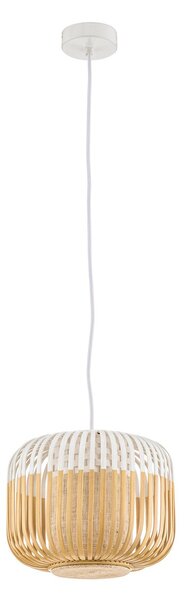 Lampa Wisząca Forestier, Bamboo Light XS, ściemnialny, biały, salon, bambus, design