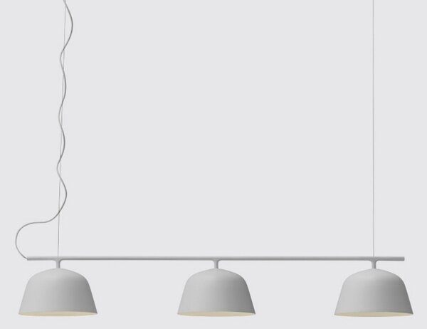 Lampa Wisząca Muuto, szary, jadalnia, aluminium