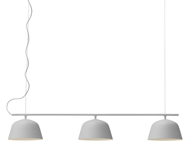 Lampa Wisząca Muuto, szary, jadalnia, aluminium