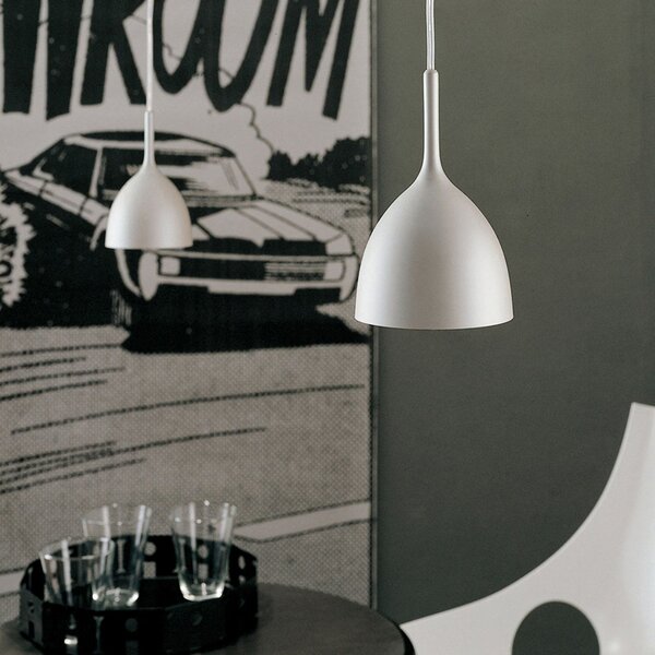 Lampa Wisząca Rotaliana, Drink H1, ściemnialny, biały, salon, metal, design