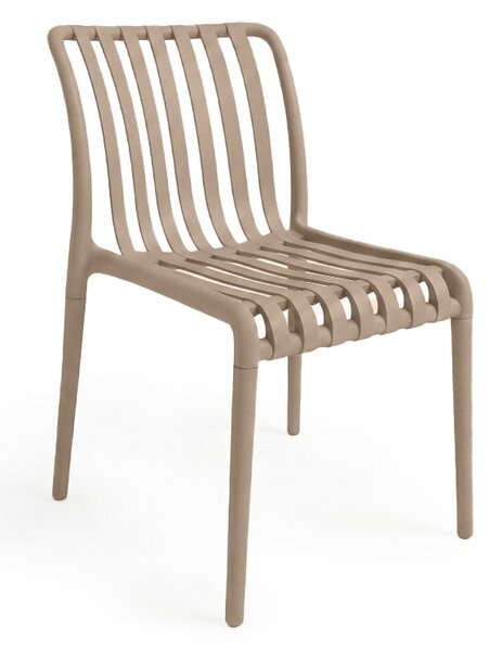 Zahradní set TREGO ISLAND - 2 židle a kulatý stůl ø 60 cm, béžová