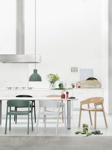 Lampa Wisząca Muuto, szary, salon, tworzywo sztuczne, design