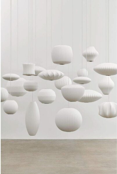 Lampa Wisząca Herman Miller, biały, salon, tworzywo sztuczne