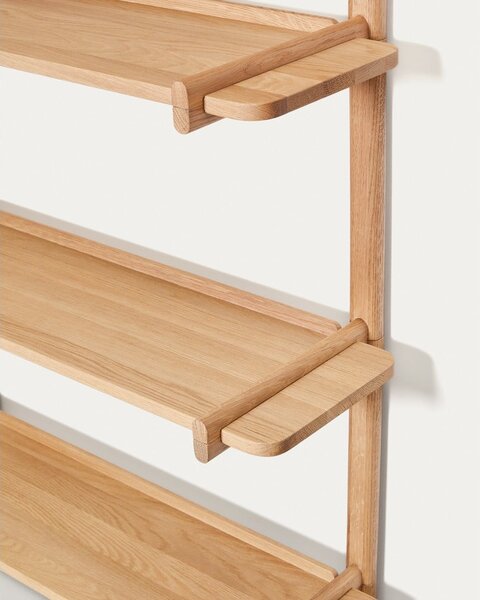 Modułowy system półek z litego drewna dębowego 110x202 cm Sitra – Kave Home
