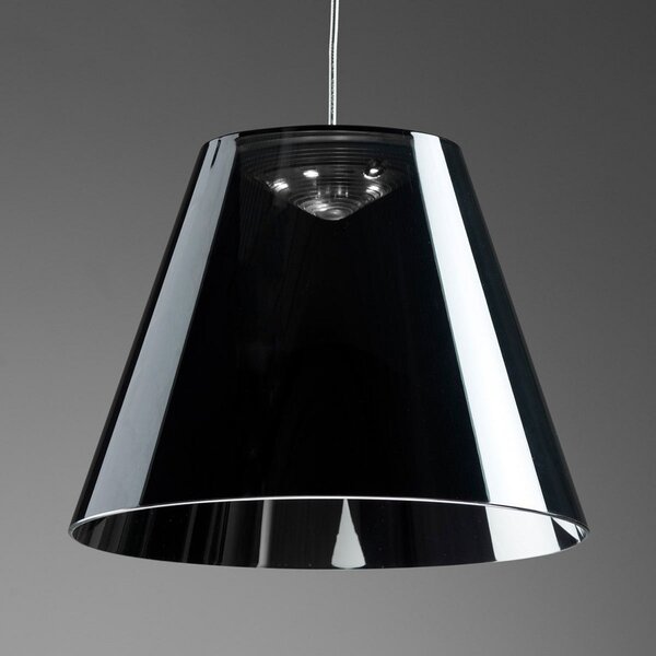 Lampa Wisząca Rotaliana, Dina, czarny, salon, tworzywo sztuczne, design