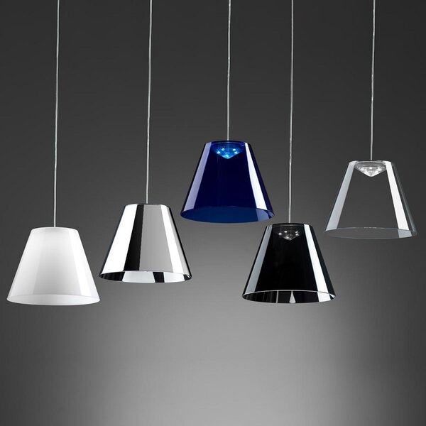 Lampa Wisząca Rotaliana, Dina, czarny, salon, tworzywo sztuczne, design