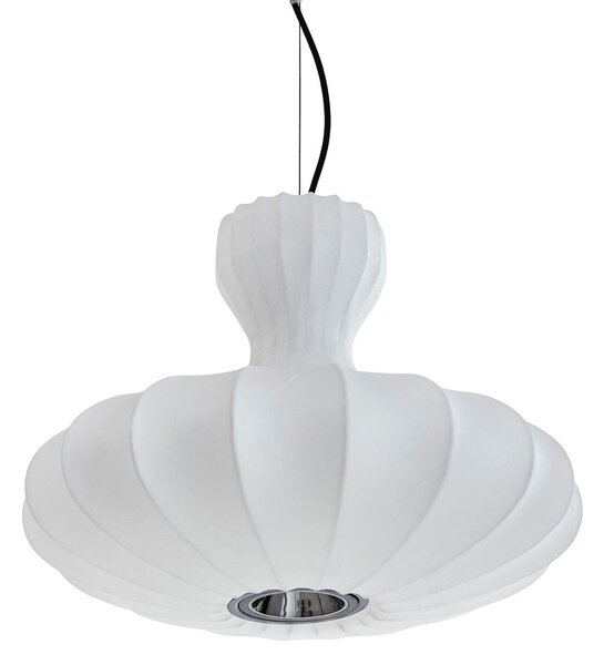 Lampa Wisząca LOOM DESIGN, Portobello, ściemnialny, biały, salon, tkanina | tekstylia, skandynawski