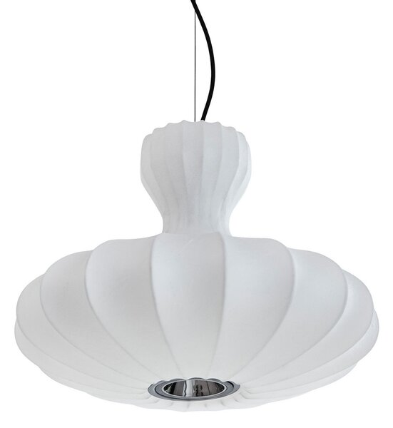 Lampa Wisząca LOOM DESIGN, Portobello, ściemnialny, biały, salon, tkanina | tekstylia, skandynawski