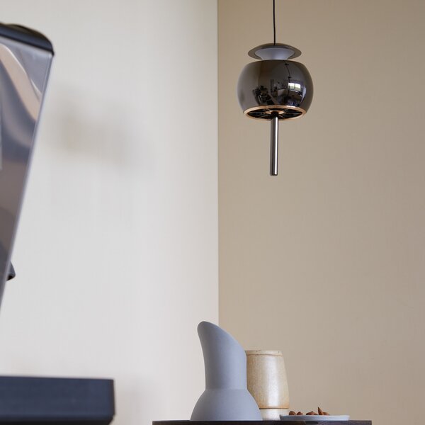 Lampa Wisząca LOOM DESIGN, Parachute, ściemnialny, czarny, salon, aluminium, design