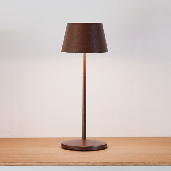 Zewnętrzna Lampa LOOM DESIGN, Modi Micro, ściemnialny, brąz rdzawy, taras, aluminium, nowoczesny