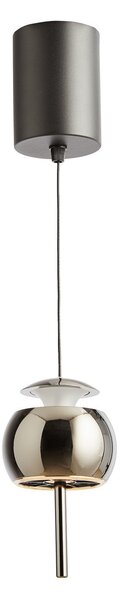 Lampa Wisząca LOOM DESIGN, Parachute, ściemnialny, czarny, salon, aluminium, design