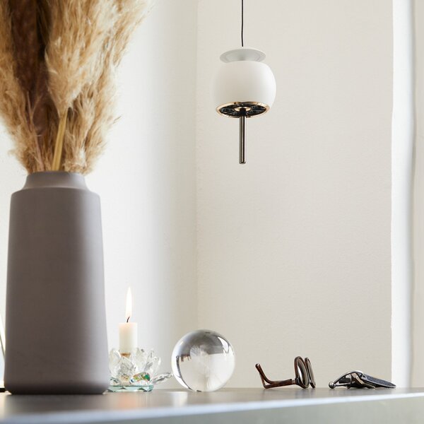 Lampa Wisząca LOOM DESIGN, Parachute, ściemnialny, biały, salon, aluminium, design