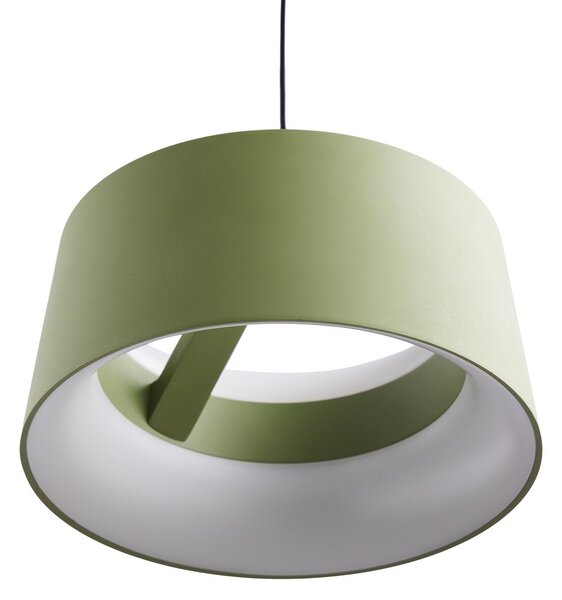 Lampa Wisząca LOOM DESIGN, Cookie, ściemnialny, zielony, salon, aluminium, nowoczesny
